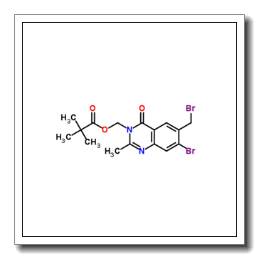 [7-Bromo-6-(bromomethyl)-2-methyl-4-oxo-3(4H)-quinazolinyl]methyl pivalate CAS 140395-66-0