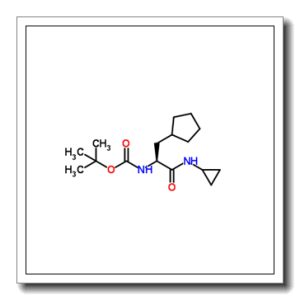 2-Methyl-2-propanyl [(2S)-3-cyclopentyl-1-(cyclopropylamino)-1-oxo-2-propanyl]carbamate