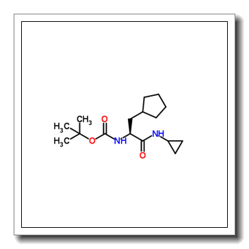 2-Methyl-2-propanyl [(2S)-3-cyclopentyl-1-(cyclopropylamino)-1-oxo-2-propanyl]carbamate