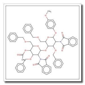 4-Methoxyphenyl 4-O-(4-O-acetyl-3,6-di-O-benzyl-2-deoxy-2-phthalimido-b-D-glucopyranosyl)-3,6-di-O-benzyl-2-deoxy-2-phthalimido-b-D- glucopyranoside