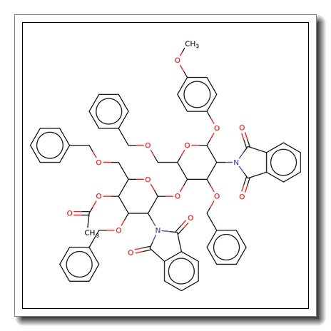 4-Methoxyphenyl 4-O-(4-O-acetyl-3,6-di-O-benzyl-2-deoxy-2-phthalimido-b-D-glucopyranosyl)-3,6-di-O-benzyl-2-deoxy-2-phthalimido-b-D- glucopyranoside CAS 140615-80-1