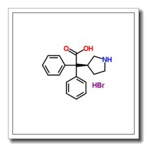 Diphenyl[(3S)-3-pyrrolidinyl]acetic acid hydrobromide (1:1)