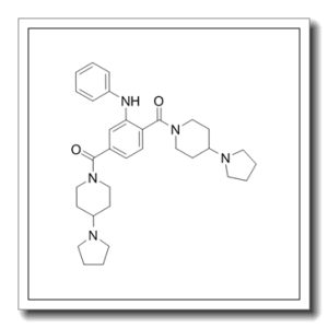 1,1′-[2-(苯基氨基)-1,4-亚苯基]二[1-[4-(1-吡咯烷基)-1-哌啶基]甲酮]