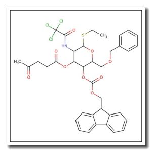 Ethyl 6-O-benzyl-2-deoxy-4-O-Fmoc-3-O-levulinoyl-2-trichloroacetamido-b-D-thioglucopyranoside