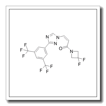 (Z)-3-[3-[3,5-bis(trifluoromethyl)phenyl]-1,2,4-triazol-1-yl]-1-(3,3-difluoroazetidin-1-yl)prop-2-en-1-one CAS 1421919-75-6