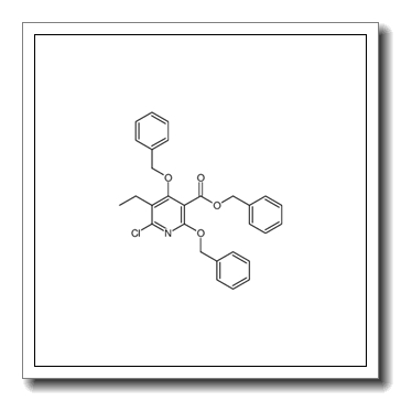 benzyl 2,4-bis(benzyloxy)-6-chloro-5-ethylnicotinate CAS 1426530-29-1