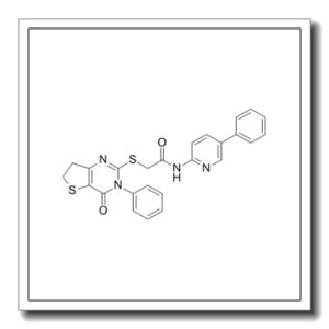 N-(5-苯基-2-吡啶基)-2-[(3,4,6,7-四氢-4-氧代-3-苯基噻吩并[3,2-d]嘧啶-2-基)硫基]乙酰胺