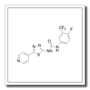 N-[4-氟-3-(三氟甲基)苯基]-N’-[5-(4-吡啶基)-1,3,4-噻二唑-2-基]脲