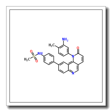 N-{4-[1-(3-Amino-4-methylphenyl)-2-oxo-1,2-dihydrobenzo[h][1,6]naphthyridin-9-yl]phenyl}methanesulfonamide CAS 1431510-29-0