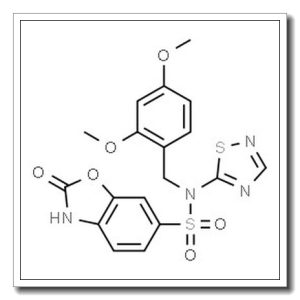 N-(2,4-二甲氧基苄基)-2-氧代-N-(1,2,4-噻二唑-5-基)-2,3-二氢苯并[D]噁唑-6-磺酰胺