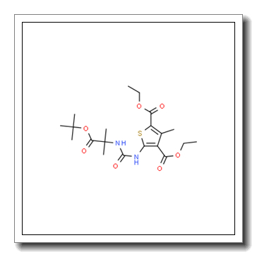 2,4-Thiophenedicarboxylic acid, 5-[[[[2-(1,1-dimethylethoxy)-1,1-dimethyl-2-oxoethyl]amino]carbonyl]amino]-3-methyl-, 2,4-diethyl ester CAS 1434643-13-6