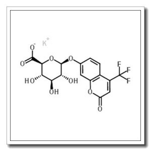 Potassium 2-oxo-4-(trifluoromethyl)-2H-chromen-7-yl β-D-glucopyranosiduronate