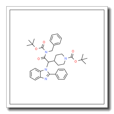 1-Piperidinecarboxylic acid, 4-[2-[[(1,1-diMethylethoxy)carbonyl](phenylMethyl)aMino]-2-oxo-1-(2-phenyl-1H-benziMidazol-1-yl)ethyl]-, 1,1-diMethylethyl ester CAS 1440753-63-8