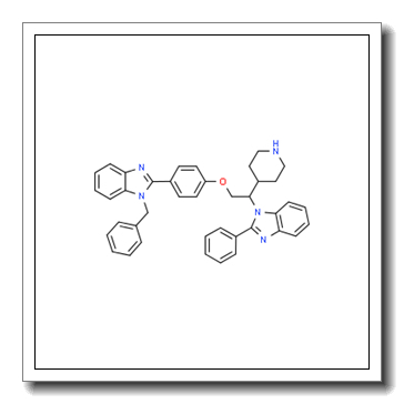 1H-BenziMidazole, 2-[4-[2-(2-phenyl-1H-benziMidazol-1-yl)-2-(4-piperidinyl)ethoxy]phenyl]-1-(phenylMethyl)- CAS 1440754-12-0