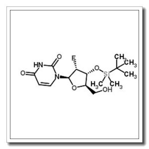 2′-Deoxy-3′-O-[dimethyl(2-methyl-2-propanyl)silyl]-2′-fluorouridine