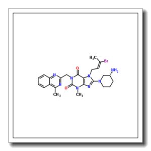 8-[(3R)-3-Amino-1-piperidinyl]-7-[(2E)-3-bromo-2-buten-1-yl]-3-methyl-1-[(4-methyl-2-quinazolinyl)methyl]-3,7-dihydro-1H-purine-2,6-dione
