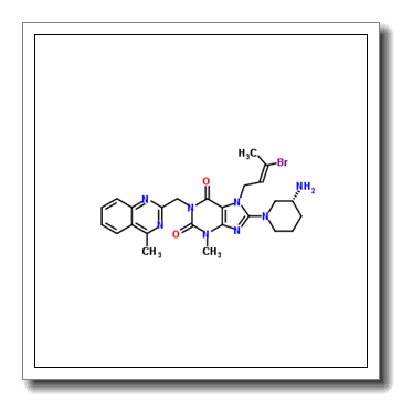 8-[(3R)-3-Amino-1-piperidinyl]-7-[(2E)-3-bromo-2-buten-1-yl]-3-methyl-1-[(4-methyl-2-quinazolinyl)methyl]-3,7-dihydro-1H-purine-2,6-dione CAS 1446263-39-3