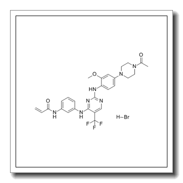 N-(3-{[2-{[4-(4-Acetyl-1-piperazinyl)-2-methoxyphenyl]amino}-5-(trifluoromethyl)-4-pyrimidinyl]amino}phenyl)acrylamide hydrobromide (1:1) CAS 1446700-26-0