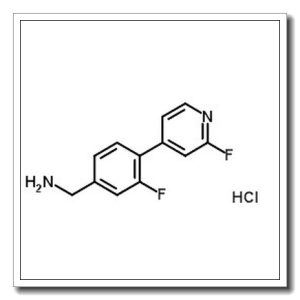 1-[3-Fluoro-4-(2-fluoro-4-pyridinyl)phenyl]methanamine hydrochloride (1:1)