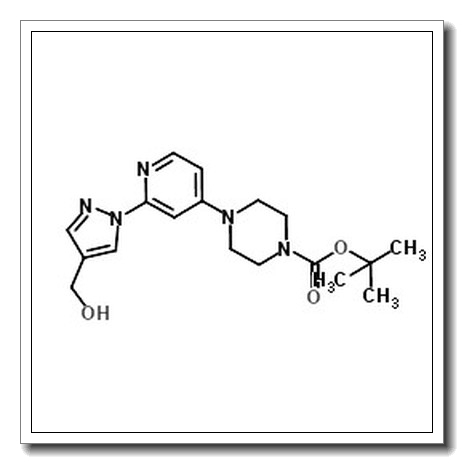 2-Methyl-2-propanyl 4-{2-[4-(hydroxymethyl)-1H-pyrazol-1-yl]-4-pyridinyl}-1-piperazinecarboxylate CAS 1449117-76-3 