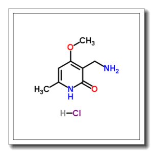 3-(Aminomethyl)-4-methoxy-6-methyl-2(1H)-pyridinone hydrochloride (1:1)