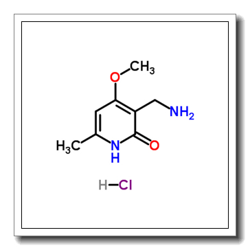 3-(Aminomethyl)-4-methoxy-6-methyl-2(1H)-pyridinone hydrochloride (1:1) CAS 1450662-30-2