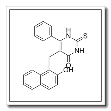 5-[(2-hydroxynaphthalen-1-yl)methyl]-6-phenyl-2-sulfanylidene-1H-pyrimidin-4-one CAS 14513-15-6