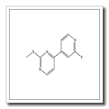 Pyrimidine, 4-(2-fluoro-4-pyridinyl)-2-(methylthio)- CAS 1453851-73-4
