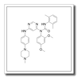 N-(2,4-二甲氧基苯基)-N’-(2,6-二甲基苯基)-N-[6-[[4-(4-甲基-1-哌嗪基)苯基]氨基]-4-嘧啶基]脲