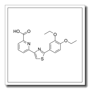 6-[2-(3,4-diethoxyphenyl)-1,3-thiazol-4-yl]pyridine-2-carboxylic acid CAS 145739-56-6