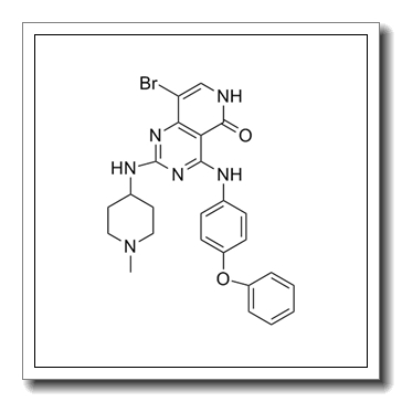 Pyrido[4,​3-​d]​pyrimidin-​5(6H)​-​one, 8-​bromo-​2-​[(1-​methyl-​4-​piperidinyl)​amino]​-​4-​[(4-​phenoxyphenyl)​amino]​- CAS 1457983-28-6