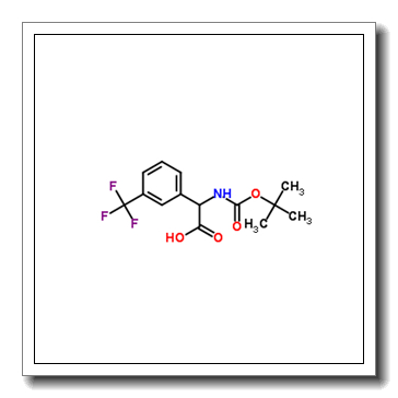 2-[(2-methylpropan-2-yl)oxycarbonylamino]-2-[3-(trifluoromethyl)phenyl]acetic acid CAS 146621-92-3