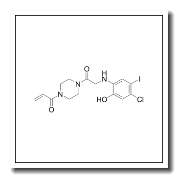1-[4-[2-(4-chloro-2-hydroxy-5-iodoanilino)acetyl]piperazin-1-yl]prop-2-en-1-one CAS 1469337-95-8