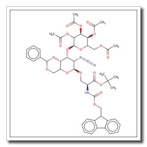 3-O-(2,3,4,6-Tetra-O-acetyl-b-D-galactopyranosyl)-2-azido-4,6-O-benzylidene-2-deoxy-a-D-galactopyranosyl-Fmoc serine tert-butyl este r