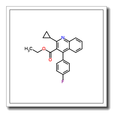 Ethyl 2-cyclopropyl-4-(4-fluorophenyl)quinoline-3-carboxylate CAS 148516-11-4