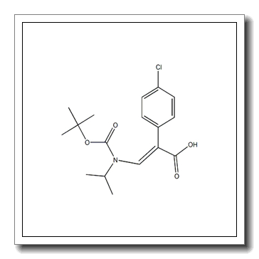 Trans-N-Boc-2-(4-chlorophenyl)-3-(isopropylamino) acrylic acid CAS 1489004-27-4