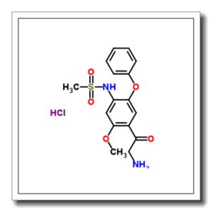2-氨基-1-(2-甲氧基-4-甲磺酰胺基-5-苯氧基苯基)乙酮盐酸盐
