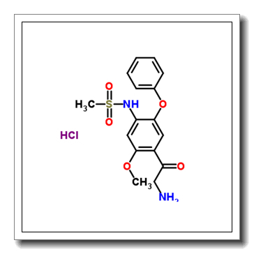 N-(4-(2-Aminoacetyl)-5-methoxy-2-phenoxyphenyl)methanesulfonamide hydrochloride CAS 149436-41-9