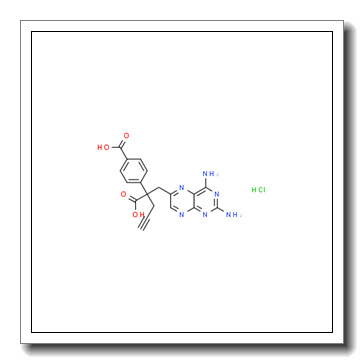 6-Pteridinepropanoic acid, 2,4-diamino-α-(4-carboxyphenyl)-α-2-propyn-1-yl-, hydrochloride CAS 1497287-42-9