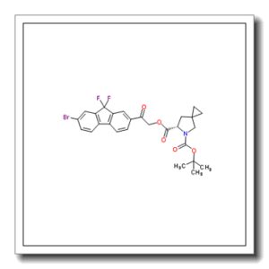 6-[2-(7-Bromo-9,9-difluoro-9H-fluoren-2-yl)-2-oxoethyl] 5-(2-methyl-2-propanyl) (6S)-5-azaspiro[2.4]heptane-5,6-dicarboxylate