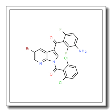 Methanone, [3-(3-amino-2,6-difluorobenzoyl)-5-bromo-1H-pyrrolo[2,3-b]pyridin-1-yl](2,6-dichlorophenyl)- CAS 1501153-67-8