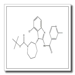 1H-Azepine-1-carboxylic acid, 3-[7-chloro-2-[[(2-methyl-4-pyridinyl)carbonyl]amino]-1H-benzimidazol-1-yl]hexahydro-, 1,1-dimethylethyl ester, (3R)-
