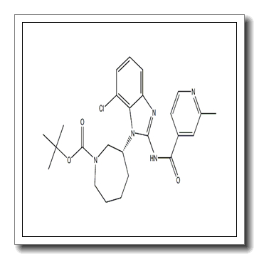 1H-Azepine-1-carboxylic acid, 3-[7-chloro-2-[[(2-methyl-4-pyridinyl)carbonyl]amino]-1H-benzimidazol-1-yl]hexahydro-, 1,1-dimethylethyl ester, (3R)- CAS 1508258-34-1