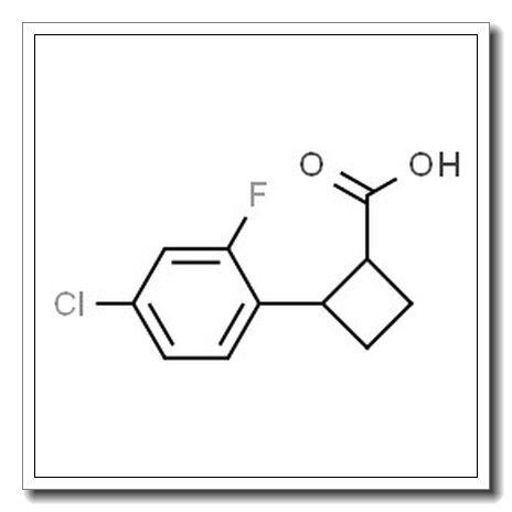 2-(4-chloro-2-fluorophenyl)cyclobutane-1-carboxylic acid, Mixture of diastereomers CAS 1511861-89-4 