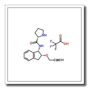 N-[(1S,2R)-2-(2-Propyn-1-yloxy)-2,3-dihydro-1H-inden-1-yl]-L-prolinamide trifluoroacetate (1:1) CAS 1514922-97-4