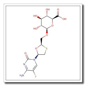 (-)-Emtricitabine O-b-D-glucuronide