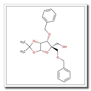 3-O-Benzyl-1,2-O-isoproylidene-4-C-(phenylmethoxy)methyl-β-L-lyxofuranose