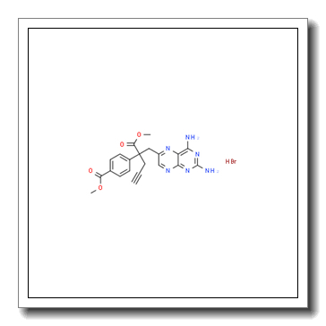 6-Pteridinepropanoic acid, 2,4-diamino-α-[4-(methoxycarbonyl)phenyl]-α-2-propyn-1-yl-, methyl ester, hydrobromide CAS 1548618-47-8