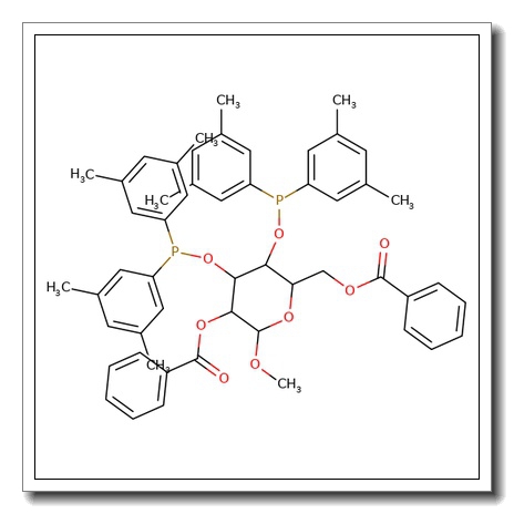 Methyl 2,6-di-O-benzoyl-3,4-di-O-[bis(3,5-dimethylphenyl)]phosphino-a-D-glucopyranoside CAS 158214-06-3