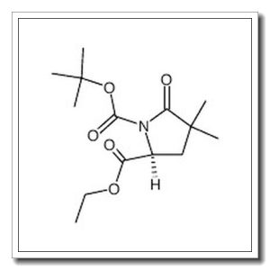 Ethyl (2S)-1-(tert-butoxycarbonyl)-4,4-dimethylpyroglutamate